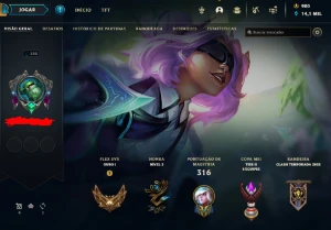 Conta lol com todos os campeões e 166 skins - League of Legends