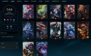 Conta lol com todos os campeões e 166 skins - League of Legends