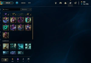 Conta lol com todos os campeões e 166 skins - League of Legends