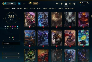 Unranked com TODOS os champs e 355 Skins ( ADC / JG / TOP ) - League of Legends LOL