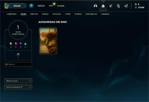 Conta ouro 4 com 35 Champs e 1 Skin + 1 Fragmento - League of Legends LOL