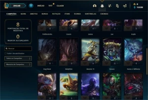 Conta ouro 4 com 35 Champs e 1 Skin + 1 Fragmento - League of Legends LOL