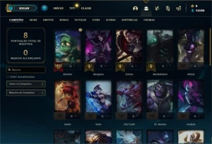 Conta ouro 4 com 35 Champs e 1 Skin + 1 Fragmento - League of Legends LOL