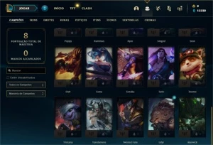 Conta ouro 4 com 35 Champs e 1 Skin + 1 Fragmento - League of Legends LOL