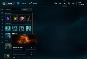 Conta ouro 4 com 35 Champs e 1 Skin + 1 Fragmento - League of Legends LOL