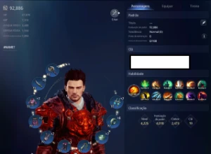 Conta Mir4 Guerreiro lvl 72 93K com 2 Pet Épico