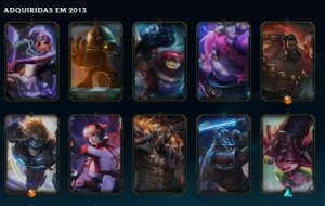 Conta do League of Legends de 2012 com skins raras LOL