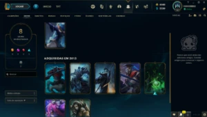 |Conta S3|8 Skins|Email Não Verifcado|4k de RP| - League of Legends LOL