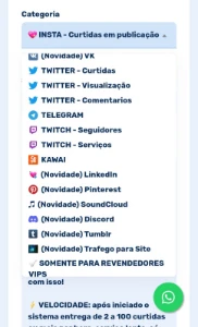 Seguidores e Curtidas - Redes Sociais