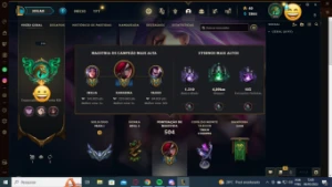 Conta League of Legends nivel 400 90+skins Gold LOL