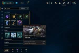 Conta ouro 1 com 100 PDL, 37 Champs e 5 Skins - League of Legends LOL