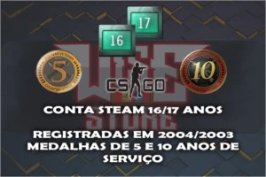CONTA STEAM OLD - 16/17 ANOS - Counter Strike CS