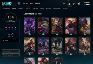 Conta LOL level 523 + 1,7k RP + 50K EA + WILD RIFT DIAMANTE - League of Legends