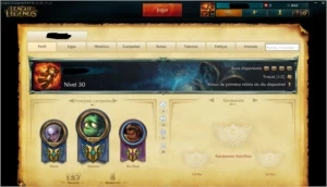 unranked - 34 campeões - 15 skins - smurf - League of Legends LOL
