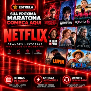 🍿 Netflix 4K •📅 30 dias •⚡ Entrega automática •💙 Suporte - Assinaturas e Premium