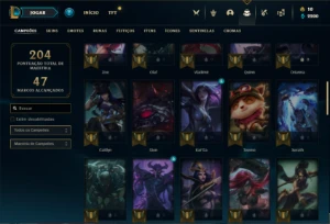 Conta Diamante 2 com 60 Champs e 15 Skins + 2 Fragmentos - League of Legends LOL