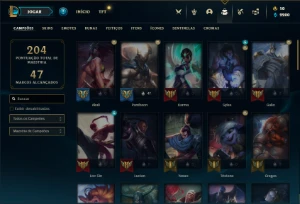 Conta Diamante 2 com 60 Champs e 15 Skins + 2 Fragmentos - League of Legends LOL