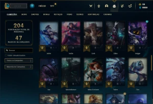 Conta Diamante 2 com 60 Champs e 15 Skins + 2 Fragmentos - League of Legends LOL