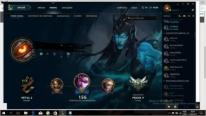 Conta Muitas Skins ÉPICAS e LENDARIAS Elo PRATA V - League of Legends LOL