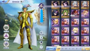 Conta SSA Global Lvl 58! Todas Masmorras Desbloqueadas!! - Saint Seiya Awakening