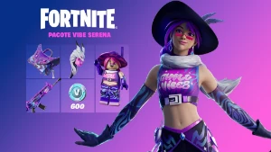 Pacote Fortnite: Vibe Serena + 600 Vbucks