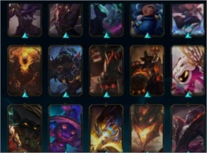 Conta LOL (PLAT 4 S11) com todos os campeões e varias skins - League of Legends