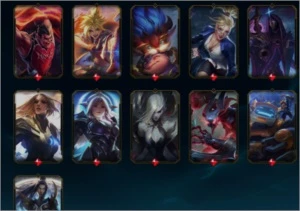 Conta LOL (PLAT 4 S11) com todos os campeões e varias skins - League of Legends