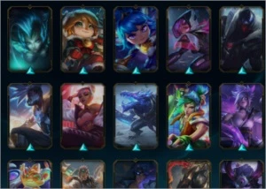 Conta LOL (PLAT 4 S11) com todos os campeões e varias skins - League of Legends