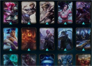 Conta LOL (PLAT 4 S11) com todos os campeões e varias skins - League of Legends