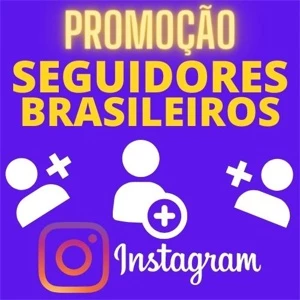 Seguidores BRASILEIROS Instagram, Reposição por 30 dias - Redes Sociais