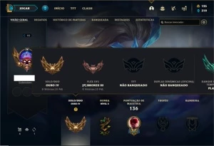 Conta ouro 4 com 44 Champs e 24 Skins - League of Legends LOL