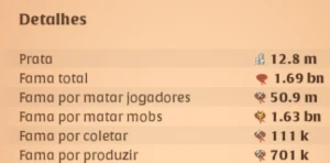 1,7bn de fama total otima para pve e pvp - Albion Online