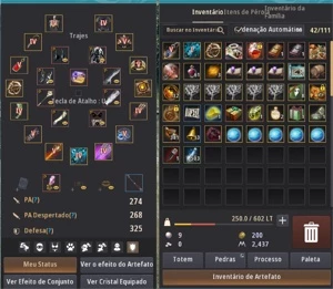 vendo conta com 3 item tesouro 274pa e 325dp - Black Desert