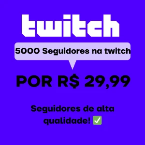 🚀(Promoção De Natal) 5000 Seguidores Na Twitch! 🚀