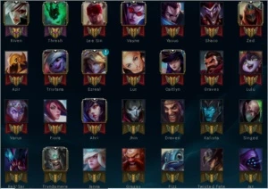 CONTA PLATINA 3 108 CAMPEÕES E 22 SKINS NO VALOR DE 17K - League of Legends LOL
