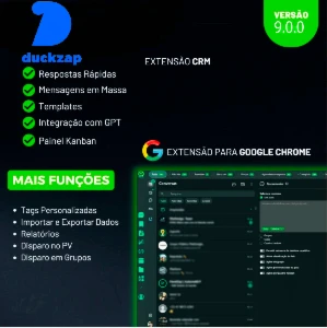 DUCKZAP Extensao melhor que ZapVoice (ANUAL) - Softwares e Licenças