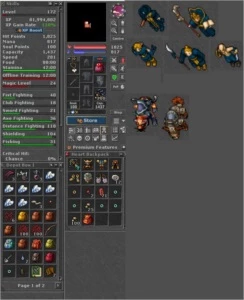 Tibia Char Ed 536 + RP 172 + MS 139 + Carta p/ Nova Rk
