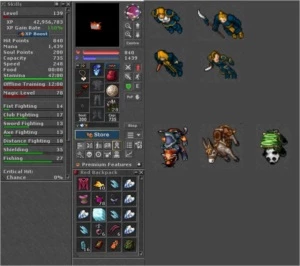 Tibia Char Ed 536 + RP 172 + MS 139 + Carta p/ Nova Rk
