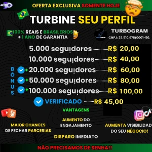 Seguidores 100% Reais e Brasileiros (promoção) - Redes Sociais