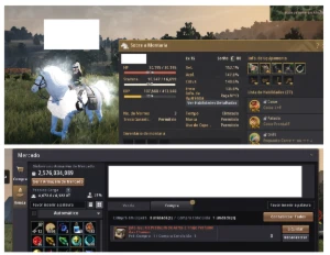 Conta Black Desert Online  750 de GS