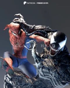 Venom Spiderman Diorama 3D STL - Outros