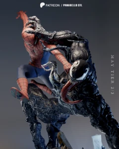 Venom Spiderman Diorama 3D STL - Outros