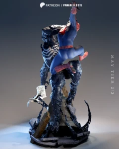 Venom Spiderman Diorama 3D STL - Outros