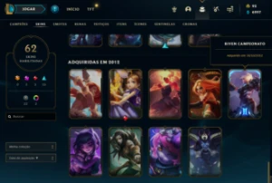 Acc com riven season 2, elise e morgana vitoriosa, 62 skins - League of Legends LOL