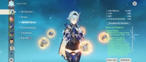 Conta Genshin Impact - Zhongli, Navia, Nahida, Mualani + 11