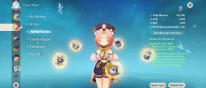 Conta Genshin Impact - Zhongli, Navia, Nahida, Mualani + 11