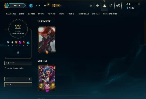 Unranked com 55 Champs e 22 Skins - League of Legends LOL