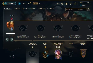 Unranked com 55 Champs e 22 Skins