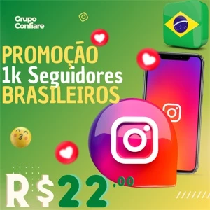 [PROMOÇÃO] 1K DE SEGUIDORES BRASILEIROS POR APENAS R$ 22 - Redes Sociais