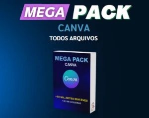 Mega Pack Designer Gráfico +12.000 Arquivos CANVA Editáveis